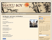 Tablet Screenshot of haikuboy.com